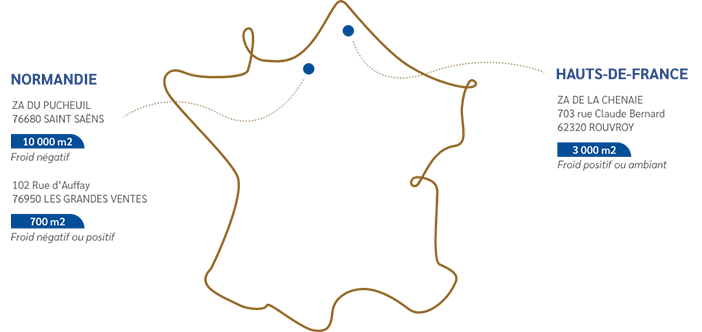 Carte entrepôt Logistique - SOCOPAL